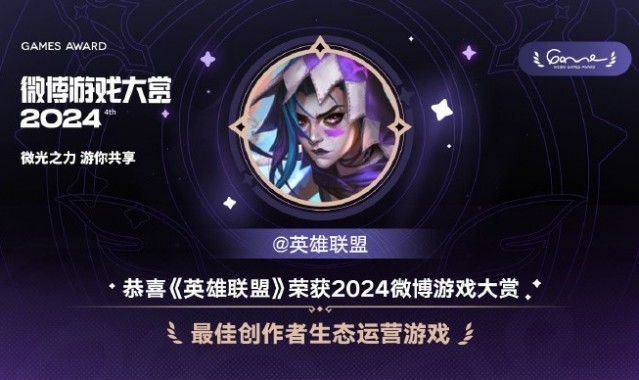 牛！《英雄联盟》获得微博年度影响力、创作者生态运营奖项